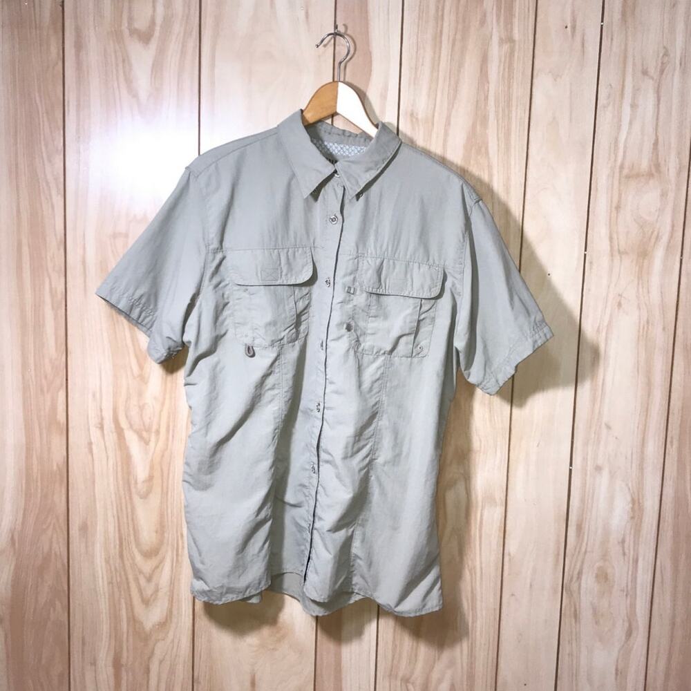 Magellan Sportswear Collared Button-Down Short Sleeve Shirt XL